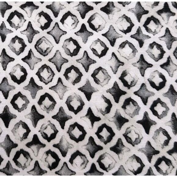 Tommy Bahama Button Up Shirt Mens L Cream Gray Geometric Viscose Short Sleeve - Picture 10 of 14